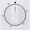 B.KWADRAT/B.3/B.7 Central element with an adjustment knob for a mechanical time switch 15 minutes, snow-white gloss