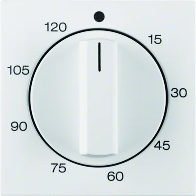 B.KWADRAT/B.3/B.7 Central element with an adjustment knob for a mechanical time switch snow-white