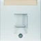 B.KWADRAT/B.3/B.7 Einzelnes Zentralelement mit Staubschutzriegel und Aluminium-Beschreibungsfeld