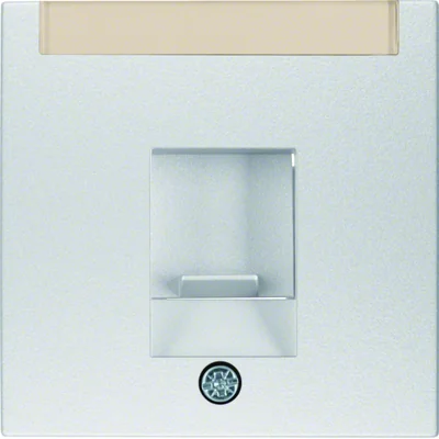 B.KWADRAT/B.3/B.7 Einzelnes Zentralelement mit Staubschutzriegel und Aluminium-Beschreibungsfeld