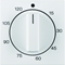 B.KWADRAT/B.3/B.7 Elemento central con botón de ajuste para interruptor horario mecánico, blanco nieve
