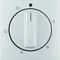 B.KWADRAT/B.3/B.7 Elemento central con pomo de ajuste para interruptor horario mecánico 15 minutos minucio de aluminio