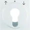 B.Kwadrat/B.3/B.7 Elemento central para interruptor de persiana con llave blanca