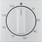 B.KWADRAT/B.3/B.7 Elemento centrale con manopola di regolazione per interruttore orario meccanico a minutia in alluminio