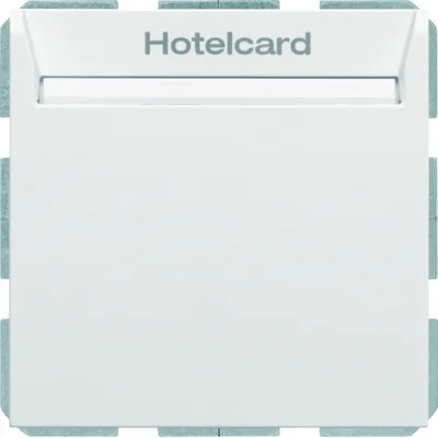 B.KWADRAT/B.3/B.7 Interruttore relè per tessera hotel, bianco opaco