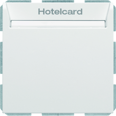 B.KWADRAT/B.3/B.7 Relay switch for the hotel card, matt white