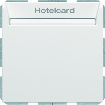 B.KWADRAT/B.3/B.7 Relay switch for the hotel card, matt white
