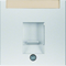 B.KWADRAT/B.3/B.7 Single central element with a dust-protecting latch and an aluminum description field