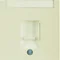B.KWADRAT/B.3/B.7 Single front plate with a dust-protecting slider with a description field cream