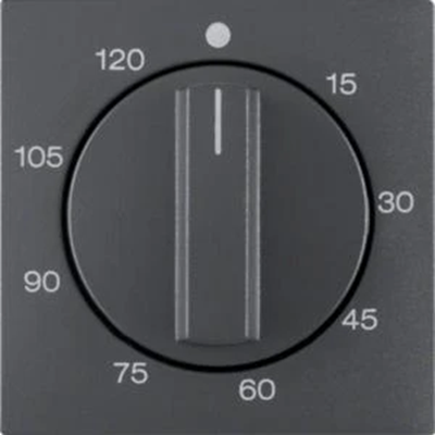 B.KWADRAT/B.3/B.7 Zentralelement mit Einstellknopf für mechanische Zeitschaltuhr anthrazit