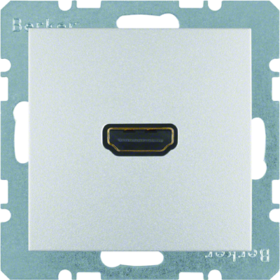 B.KWADRAT/B.7 Gniazdo HDMI z przyłączem 90° aluminium