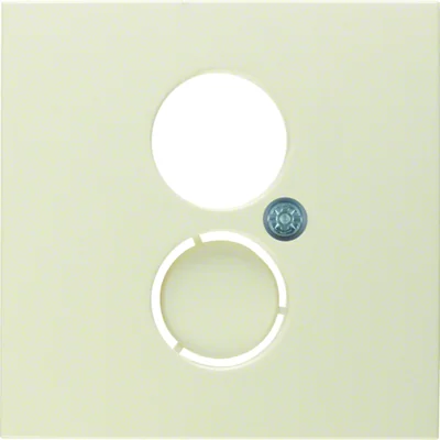 B.KWADRAT/S.1 Лицьова панель для розетки динаміків та мініатюрних роз’ємів, кремова глянець