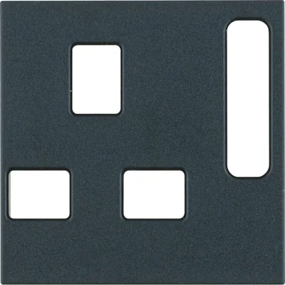 B.KWADRAT/S.1/B.3/B.7 Element centralny do gniazda brytyjskiego antracytowy