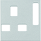 B.KWADRAT/S.1/B.7 Central element for British aluminum socket