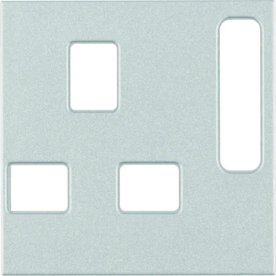 B.KWADRAT/S.1/B.7 Zentralelement für britische Aluminiumsteckdose