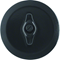 Black, glossy swivel plate