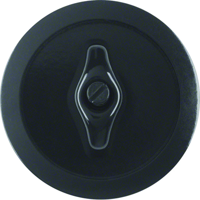 Black, glossy swivel plate