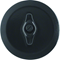 Black, glossy swivel plate