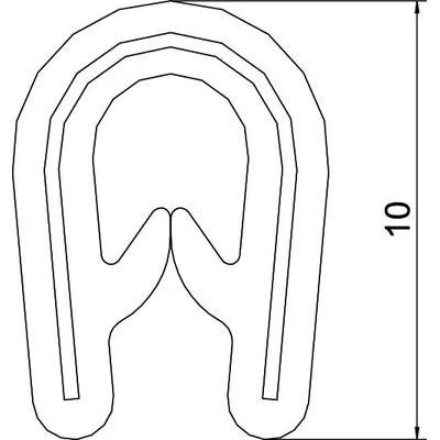 Blechkantenschutz 1-2 MM, KSB 2 PVC