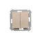 Blind button for controlling the roller shutter from many places (module) 10A 250V cream screw terminals