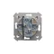 Blind button for controlling the roller shutter from many places (module) 10A 250V cream screw terminals