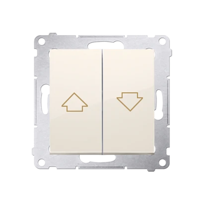 Blind button (module) 10A 250V cream quick connectors