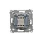 Blind button (module) 10A 250V white quick connectors