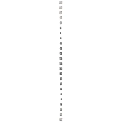 Blind button (module) 10A 250V white quick connectors