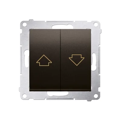 Blind button (module) 230V, matt bronze metallic