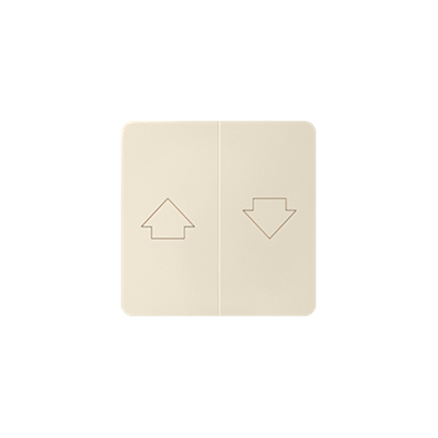 Blind push button, beige