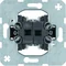 Blind switch, 2-gang, 1-pole, mechanism, self-clamping