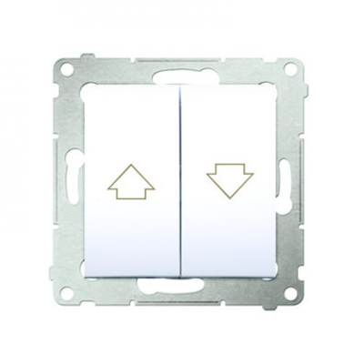 Blindtaster (Modul) 10A 250V weiße Schnellanschlüsse