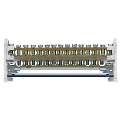 Bloc de distribution à 2 rangées, 15 fils