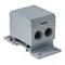 Bloc de distribution, Al/Cu, 2 x 6-70 mm² / 2 x 2,5-50 mm², 1 x 2,5-25 mm², 160 A, 600 V, gris