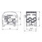 Bloc de distribution - dérivation SCB 25-2 Al/Cu unipolaire double 80120 SIMBLOCK noir