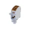 Bloc de distribution - dérivation SCB 25 Al/Cu unipolaire 80110 SIMBLOCK marron