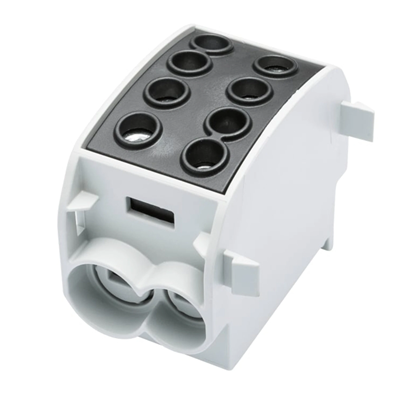Bloc de distribution - dérivation SCB 70 Al/Cu unipolaire 80310 SIMBLOCK noir