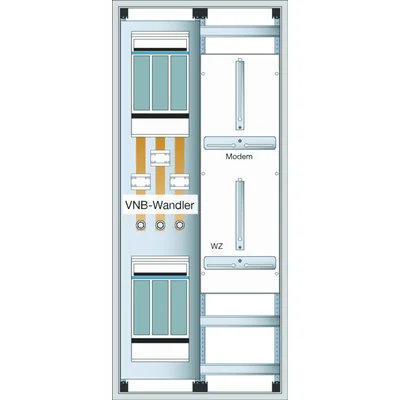 Bloc UNIVERS N avec plaque de montage pour 1xNH1