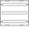 Bloc UNIVERS N pour appareils modulaires 3x24PLE montés horizontalement