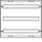 Bloc UNIVERS N pour appareils modulaires 3x24PLE montés horizontalement