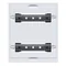 Bloc UNIVERS N pour appareils modulaires montés horizontalement 2x10PLE 300x250mm