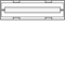 Bloc UNIVERS N pour appareils modulaires montés horizontalement 2x24PLE 150x500mm
