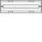Bloc UNIVERS N pour appareils modulaires montés horizontalement 2x24PLE 150x500mm