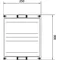 Bloc UNIVERS N pour borniers horizontaux 300x250mm