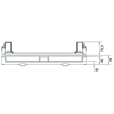 Bloc UNIVERS N pour caméras modulaires 4x12PLE montées horizontalement
