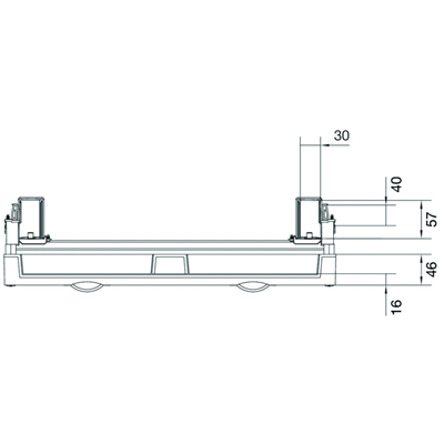 Bloc UNIVERS N pour caméras modulaires 6x12PLE montées horizontalement