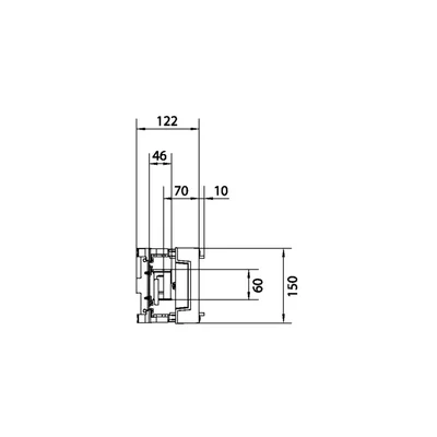 Bloc UNIVERS N pour jeux de barres pos. 12/20/30x5/10mm 60mm 1 pôle 150x250mm