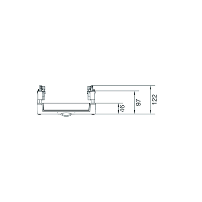 Bloc UNIVERS N pour jeux de barres pos. 12/20/30x5/10mm 60mm 4 pôles 300x250mm