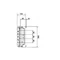 Bloc UNIVERS N pour jeux de barres pos. 12/20/30x5/10mm 60mm 4 pôles 300x250mm