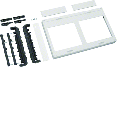 Bloc UNIVERS N pour jeux de barres pos. 12x5/10mm 60mm 4xNH00(8xNH000) 300x500mm